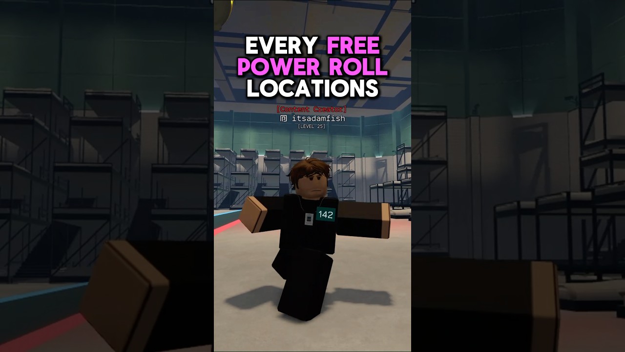 ALL FREE POWER ROLL LOCATIONS in Ink Game #roblox #inkgames #robloxsquidgame