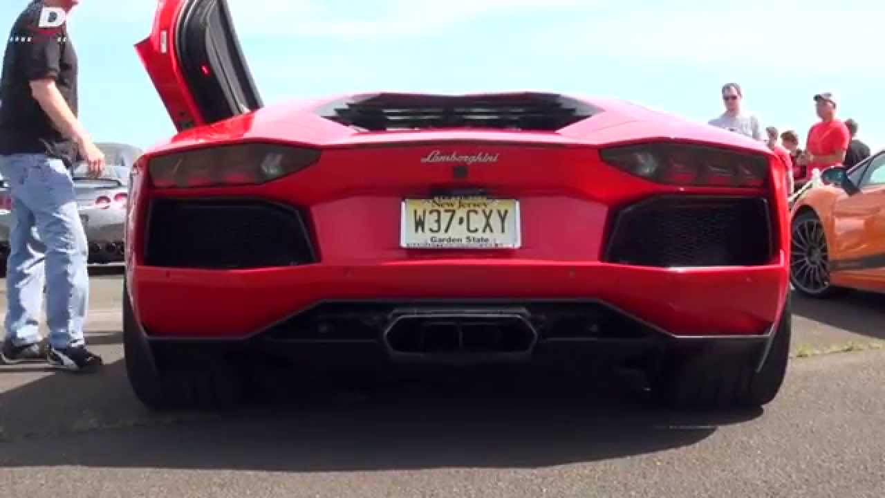 Rosso Lamborghini Aventador - Sound // Acceleration