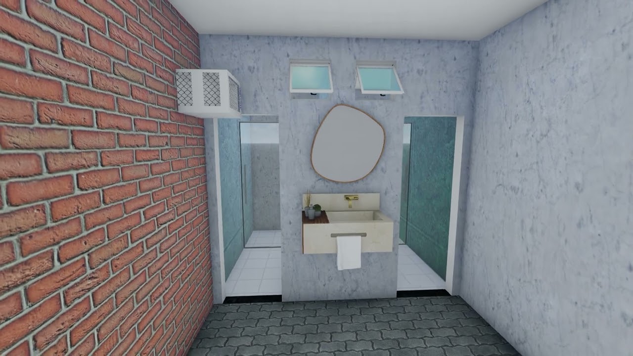 Casa do Campo com chalés, Vila Velha  - Maquete 3D Advir Construir