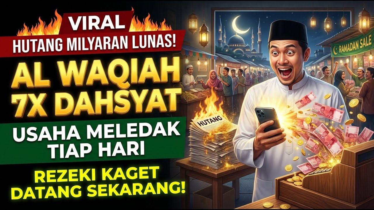 AMPUH SEKALI! Al Waqiah 7x Pengundang Rezeki Bebas Hutang Bulan Suci