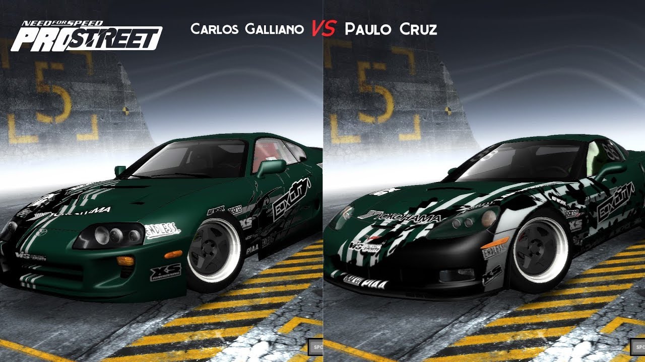 Carlos Galliano Vs Paulo Cruz Comparison - NFS ProStreet