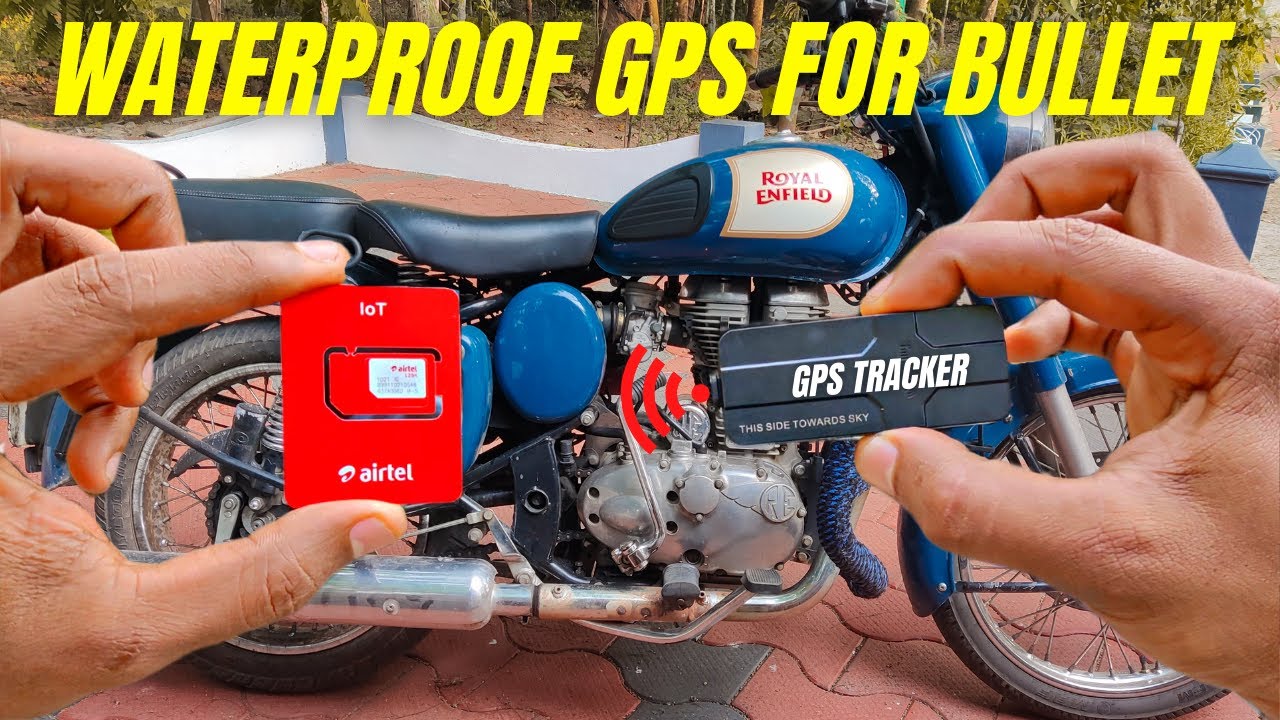 Waterproof GPS Tracker  RE ബുള്ളറ്റിൽ  പിടിപ്പിക്കാം! GPS with Battery and Sim For RE Bullet & Bikes