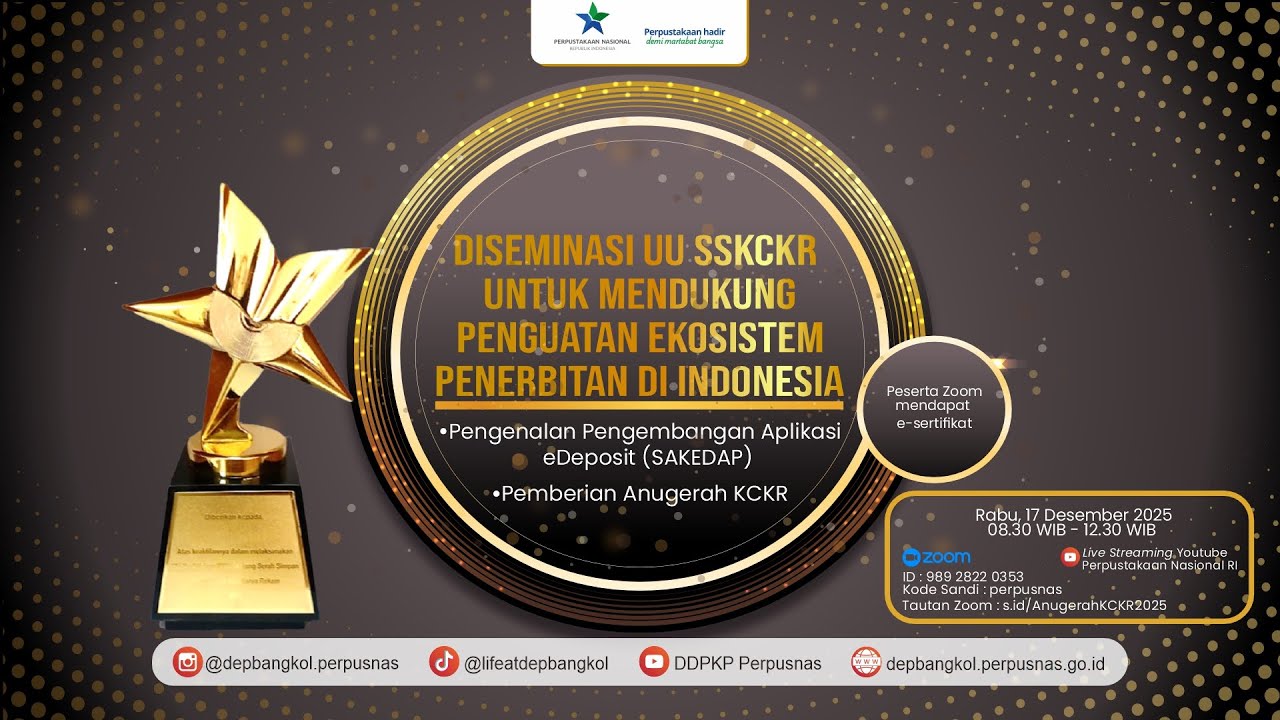 Diseminasi UU SSKCKR untuk Mendukung Penguatan Ekosistem Penerbitan di Indonesia