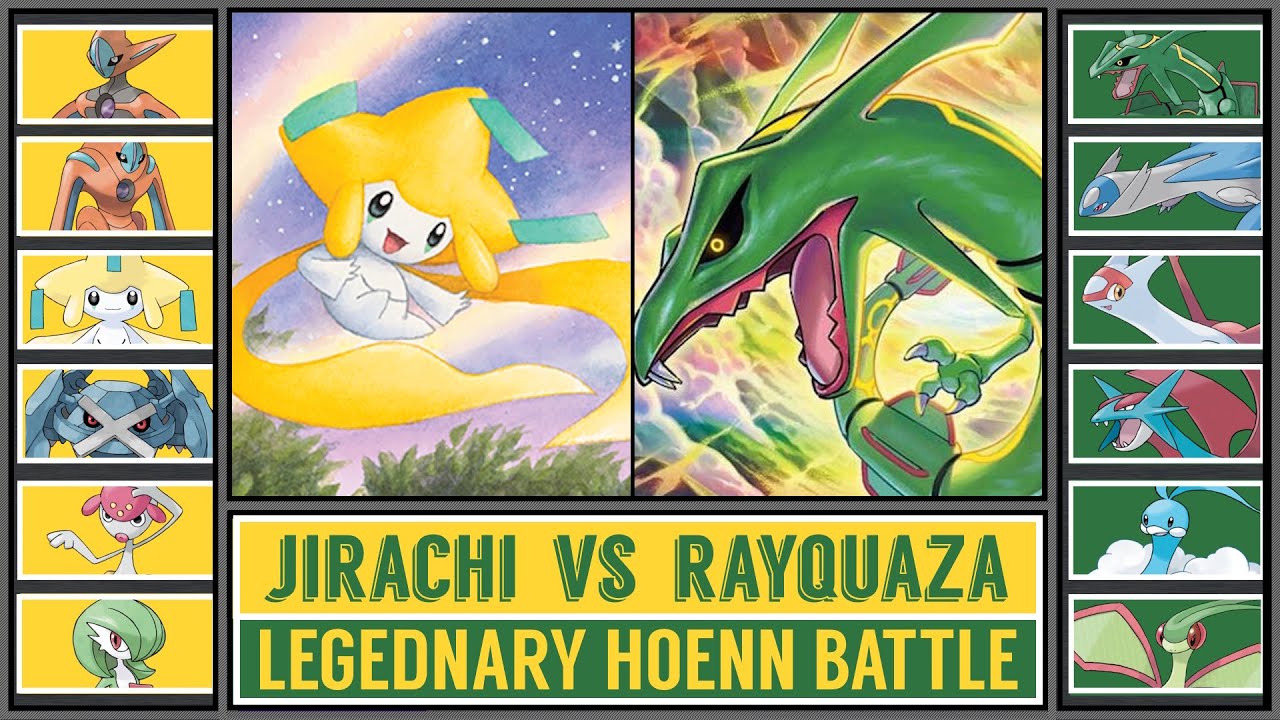 Battle of Legends: JIRACHI vs RAYQUAZA