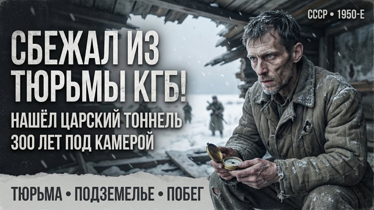 СБЕЖАЛ ИЗ ТЮРЬМЫ КГБ! НАШЁЛ ЦАРСКИЙ ТОННЕЛЬ 300 ЛЕТ ПОД КАМЕРОЙ