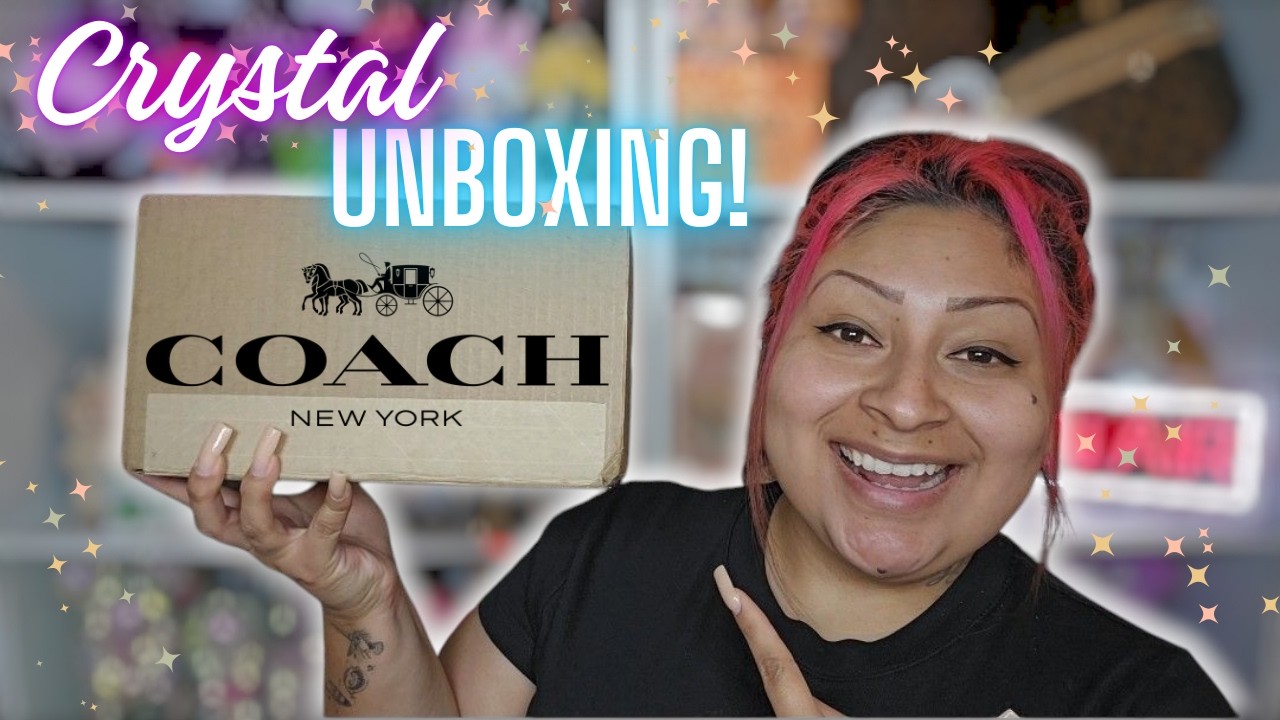 Coach Crystal Unboxing! Swinger 20 Crystal Jacquard! ✨️