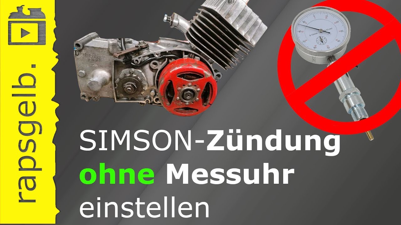 Simson-Zündung ohne Messuhr einstellen