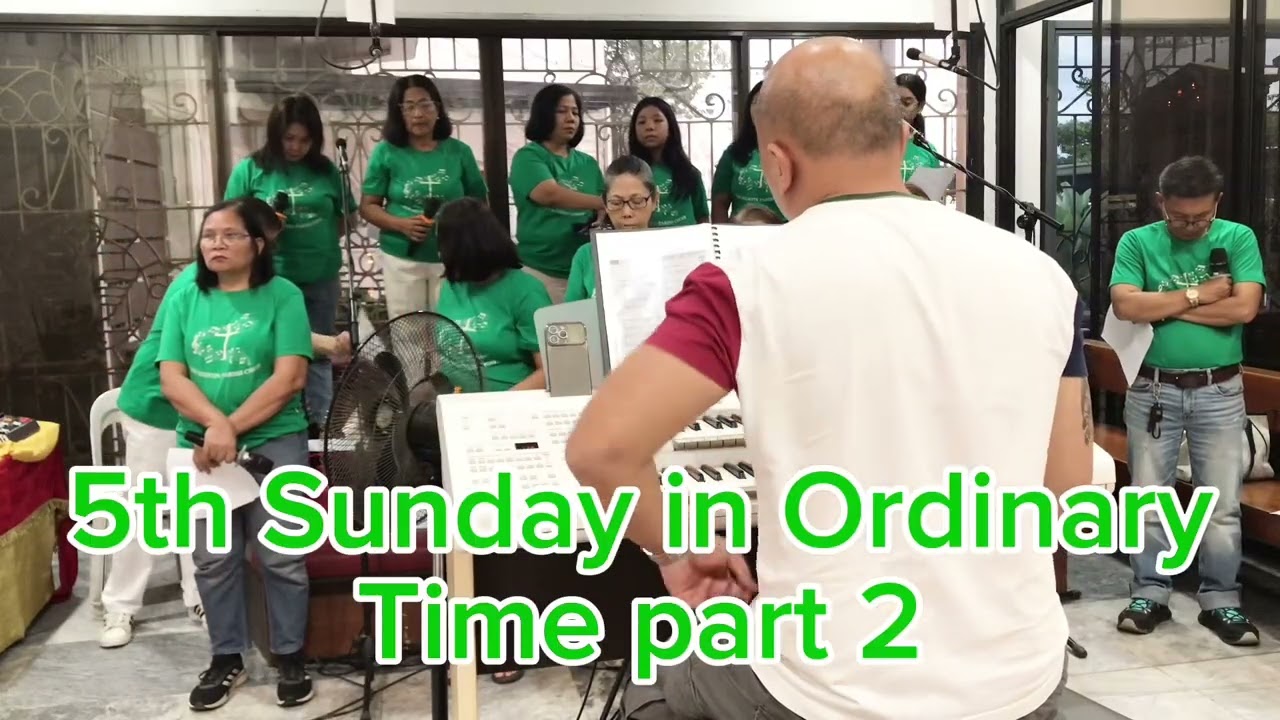 5th Sunday in Ordinary Time part 2 #sapccsfp #churchmusic #sacredmusic #choir #fyp 
