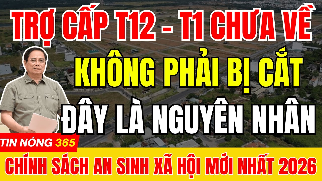 Trợ Cấp Tháng 12 - Tháng 1 Chưa Về Không Phải Bị Cắt Đây Là Nguyên Nhân |#tintuc  #luonghuu