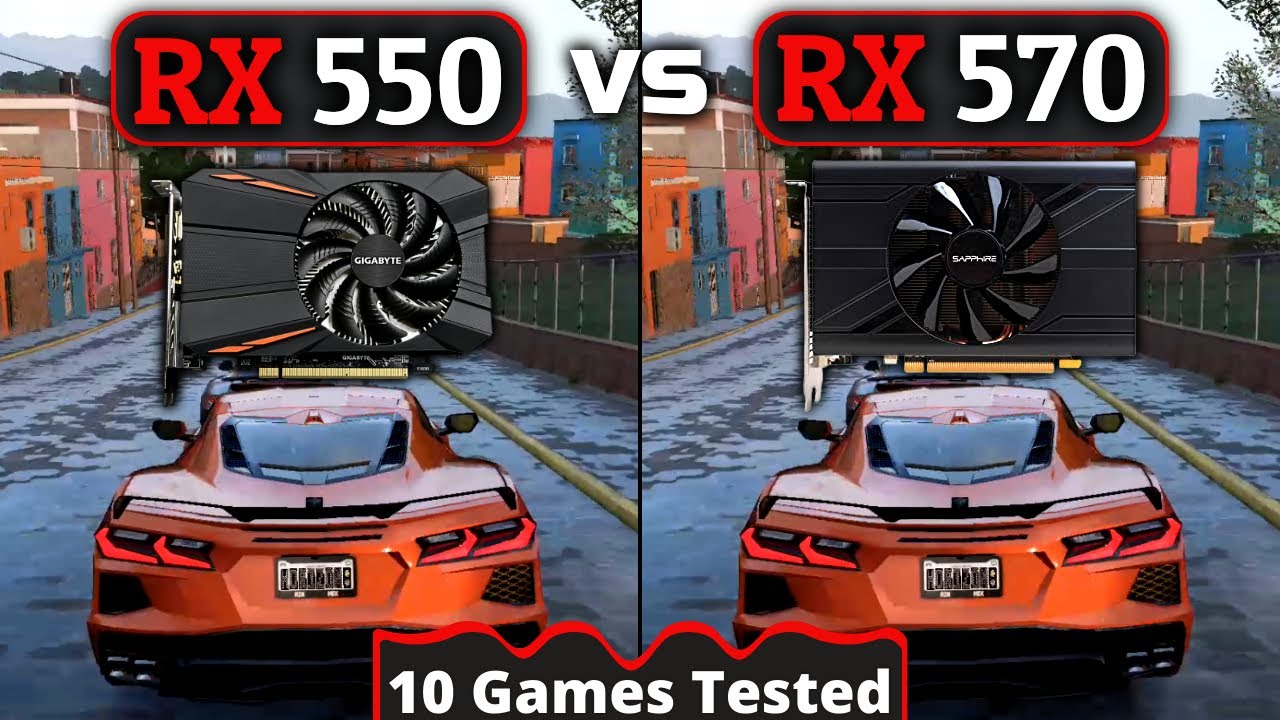 Rx 550 vs Rx 570 | How Big Is The Difference? | 10 Games Tested