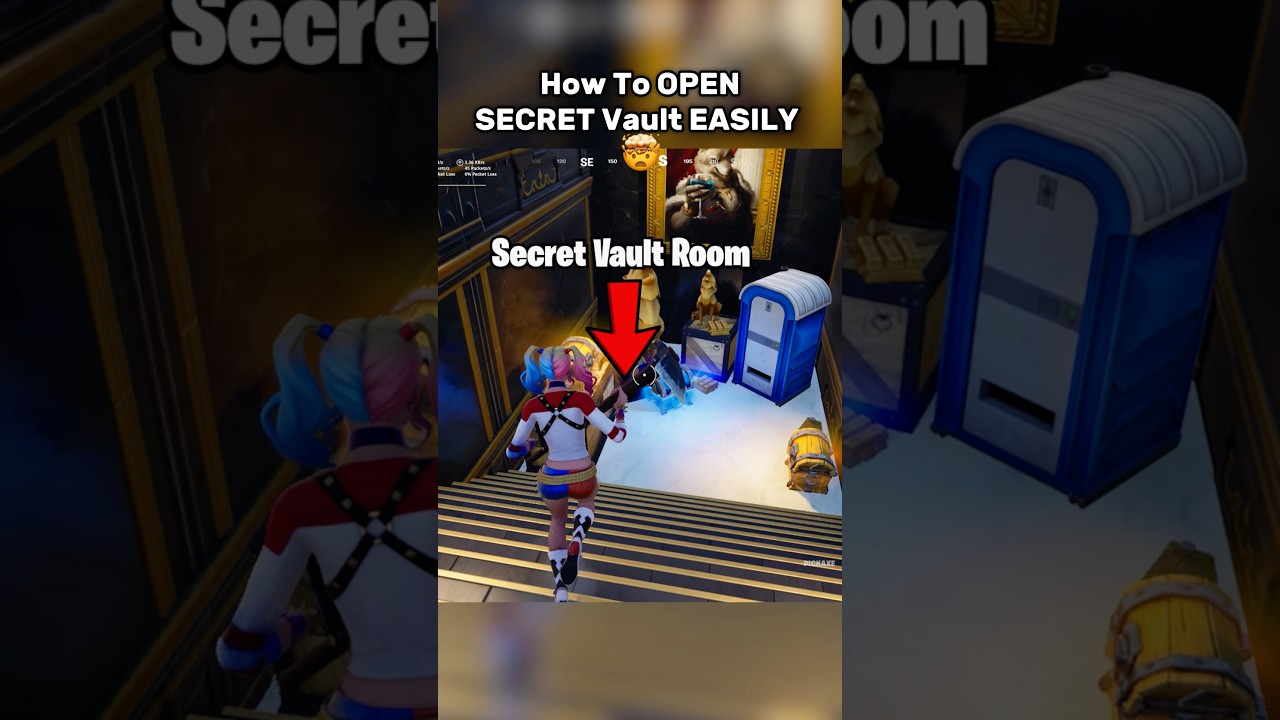 How To Open SECRET Vault EASILY 😲 #fortnite #shorts