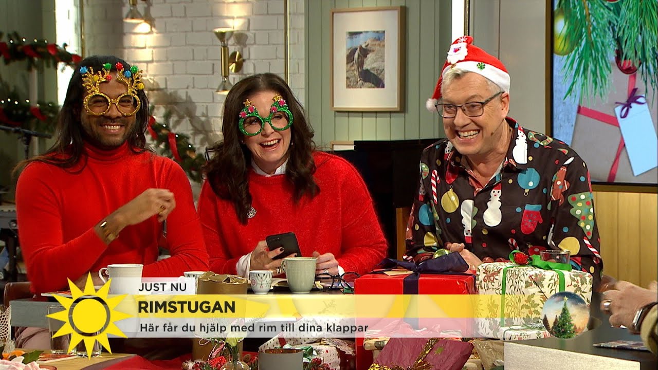 Några rim som kan duga – se hela vår rimstuga - Nyhetsmorgon (TV4)