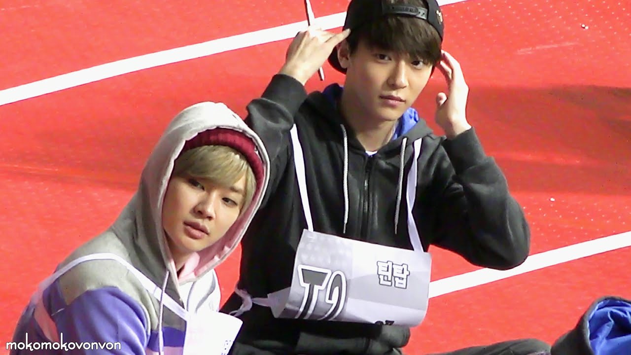 150202 아육대 틴탑 엘조 & 보이프렌드 정민 1 (TEENTOP L.Joe & BOYFRIEND Jeongmin 1)