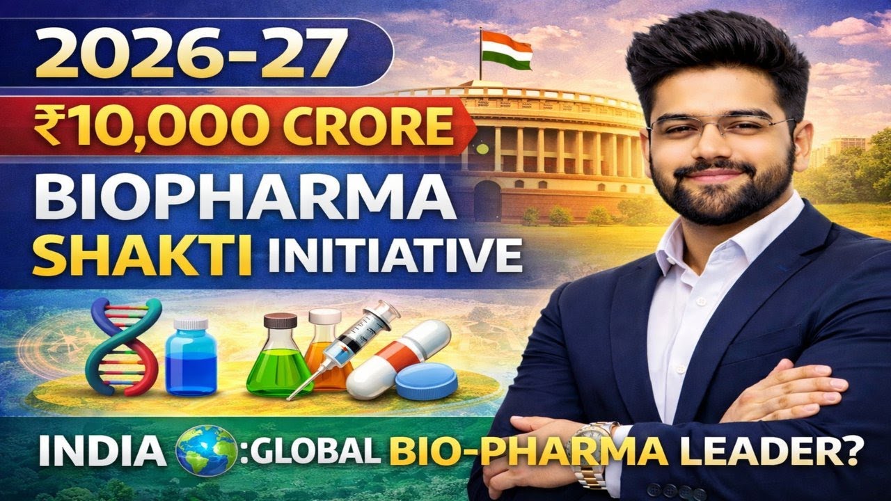 Biopharma Shakti Explained | Budget 2026-27 ₹10,000 Crore Boost | What is Biopharma? #currentaffairs