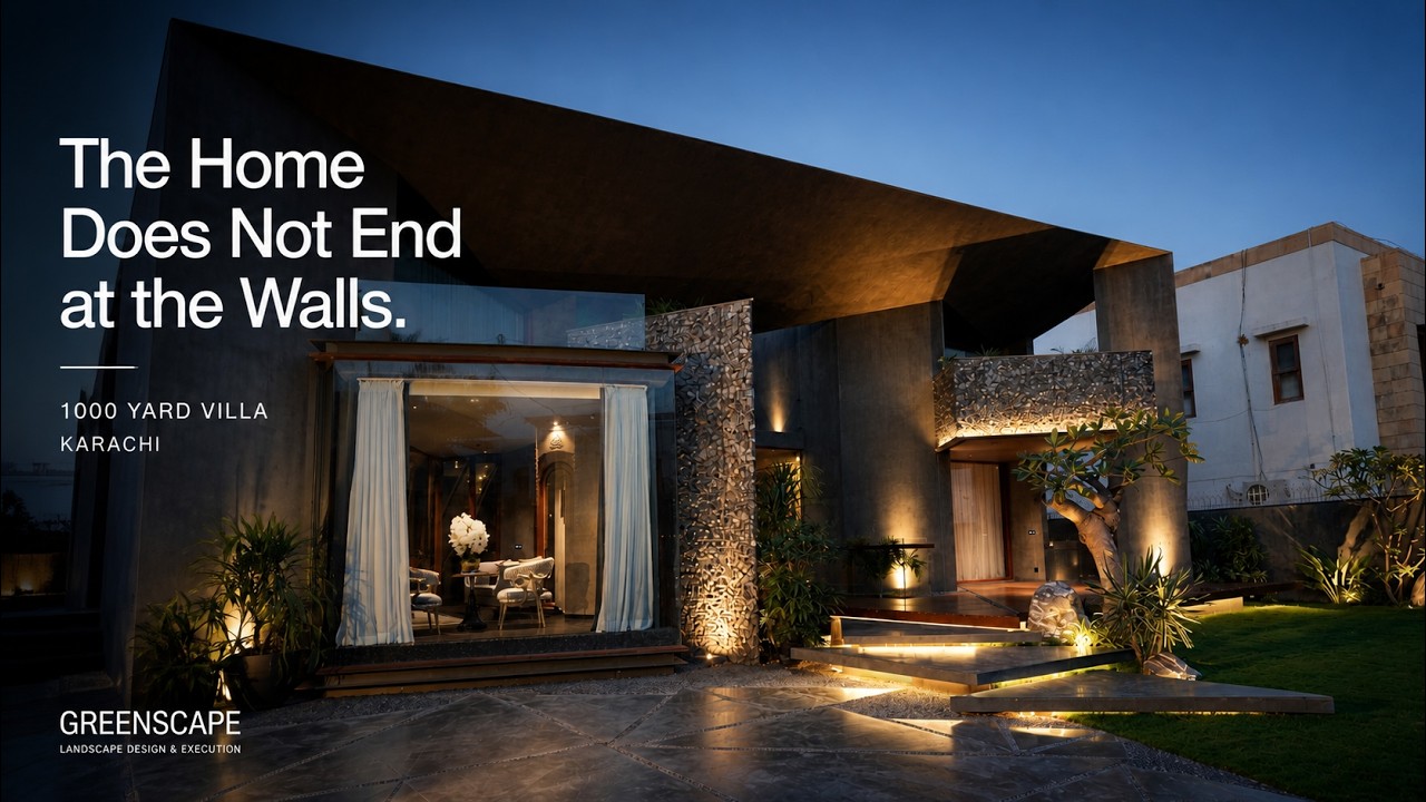 Luxury Villa Landscaping in Karachi | 1000 Yard Home Garden & Courtyard Transformation