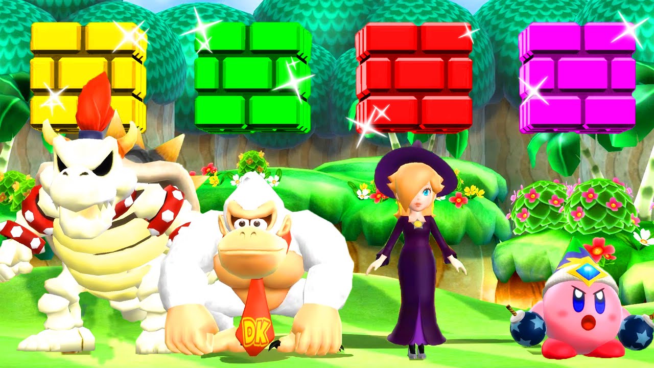 Мини-игры Mario Party 9: Хай Роллерс - Боузер против Донки Конга против Розалины против Тоада. Ма...