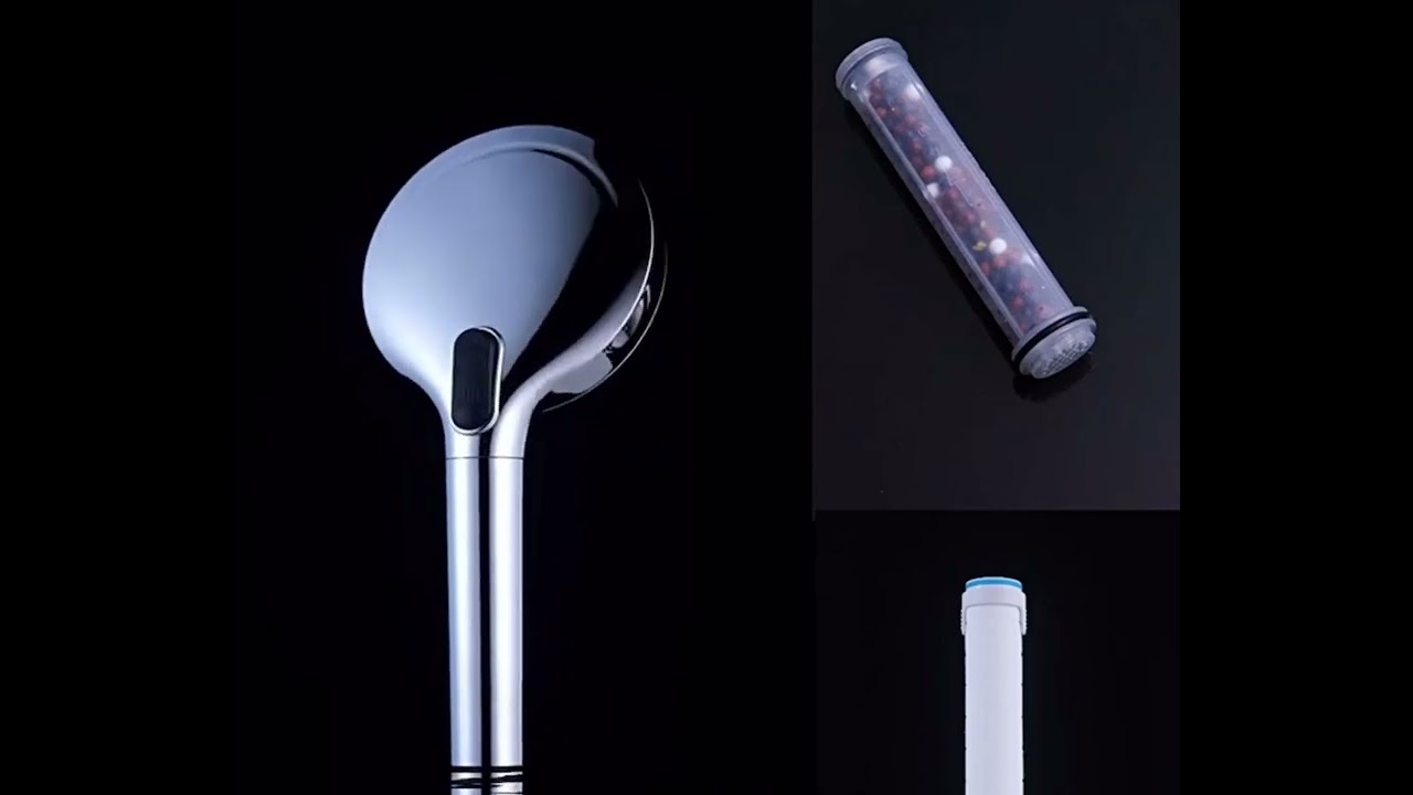 filter multiple setting shower head silicone nipple easy cleaning