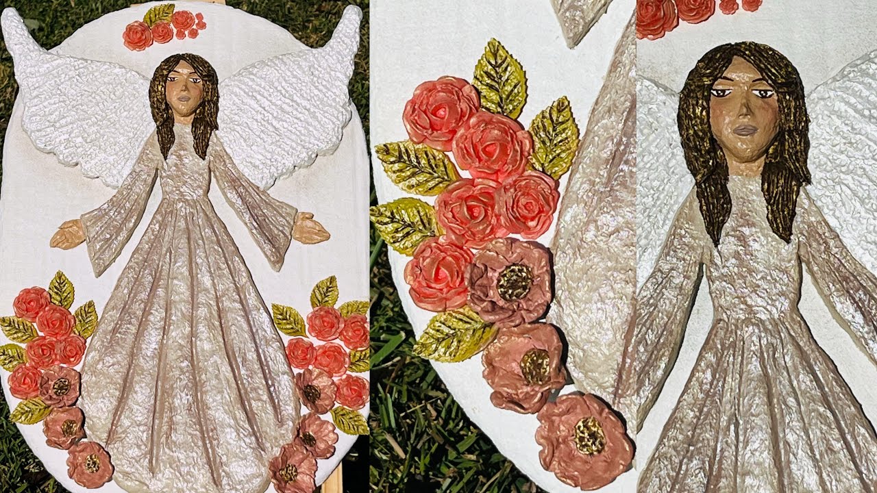 Como hacer un ÁNGEL de pasta de papel MACHÉ [decoración/manualidades]
