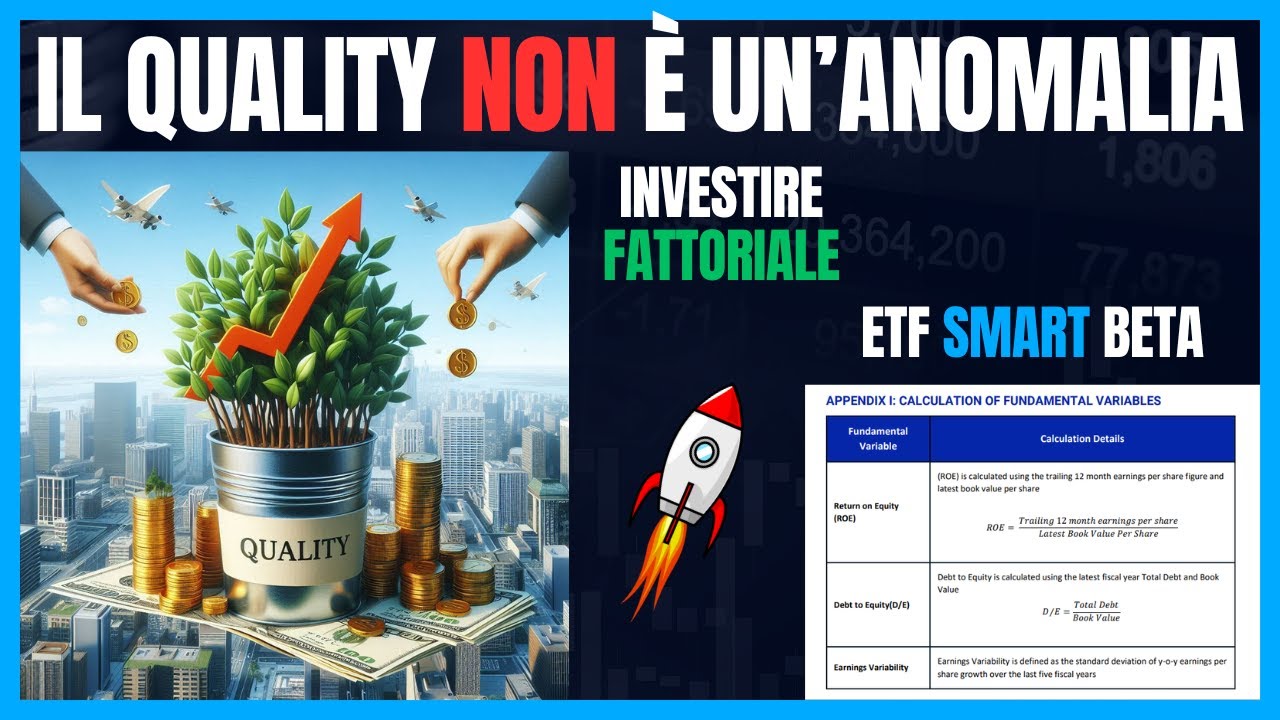 Il fattore quality NON è un'anomalia (ETF Quality)