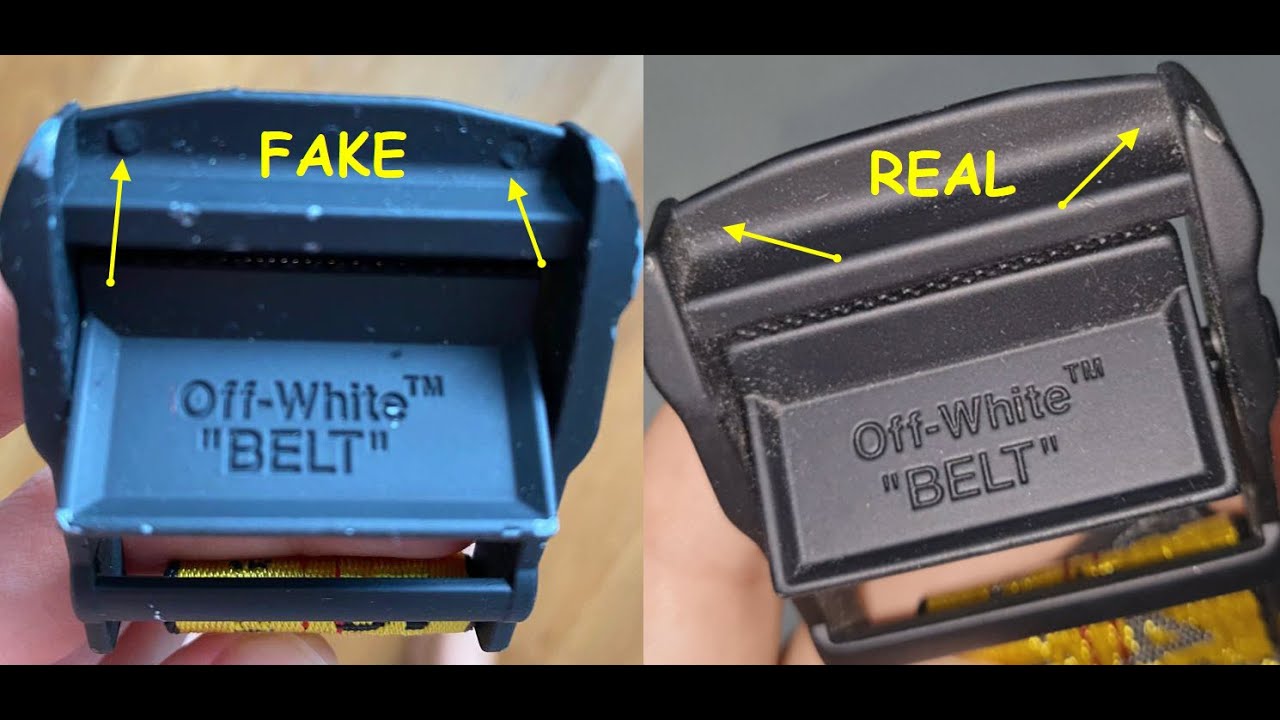Off white belt real vs fake. How to spot original Off White industrial belt