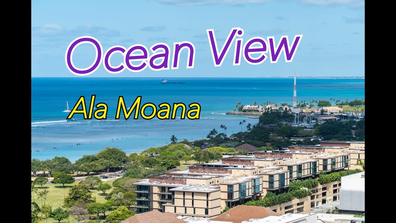 【西向き】 Ocean View High Floor Hotel Type Ala Moana!