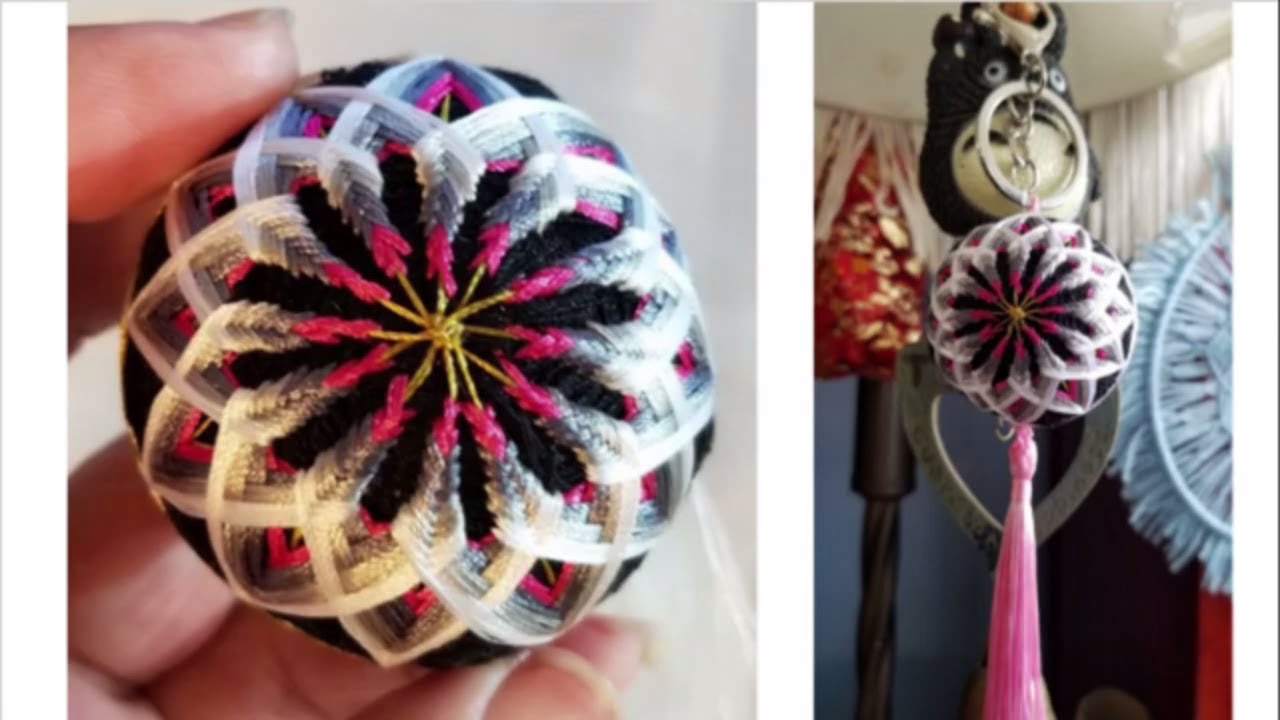 Japanese Temari Ball | DIY Temari Embroidery | Decorative Thread 