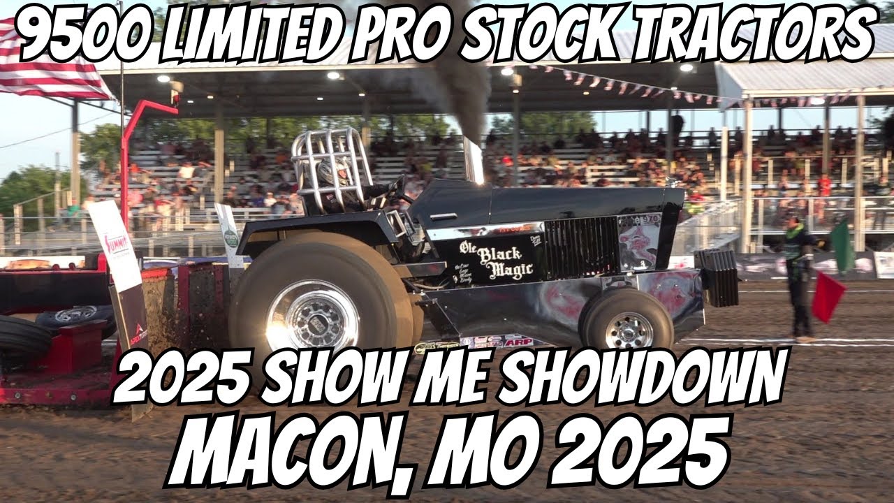 4.1 Limited Pro Stock Tractors from the Show Me Showdown, Macon, MO Friday June 27th, 2025!