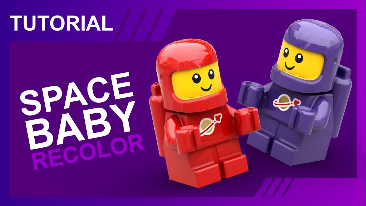 LEGO Space Baby Recolor | Bricklink Studio