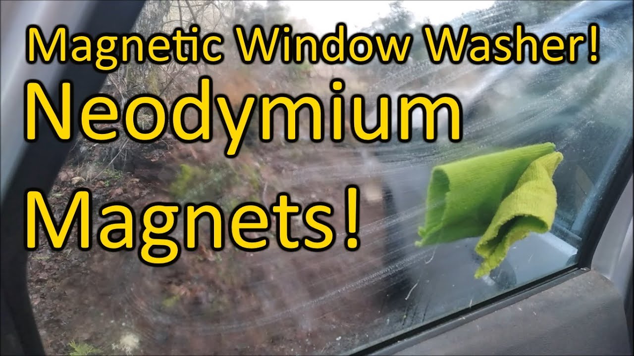 DIY Magnetic Window Cleaner!  Neodymium Magnets!