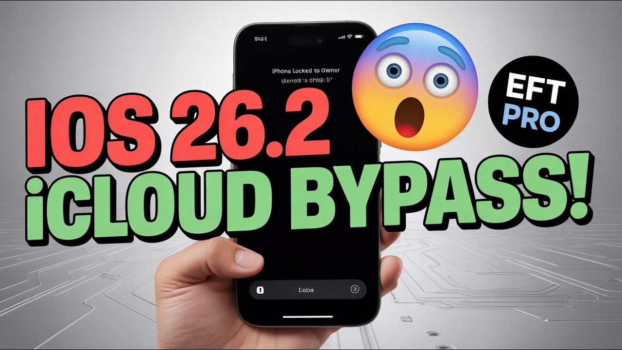 iOS 26.2 iCloud Bypass FREE 🔥 iPhone Activation Lock Remove | EFT Pro 2026