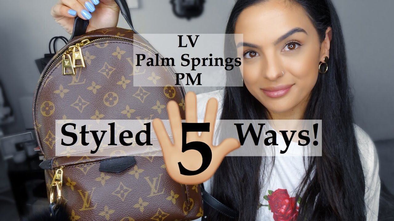 Louis Vuitton Palm Springs Backpack PM Styled 5 Ways |elle be|