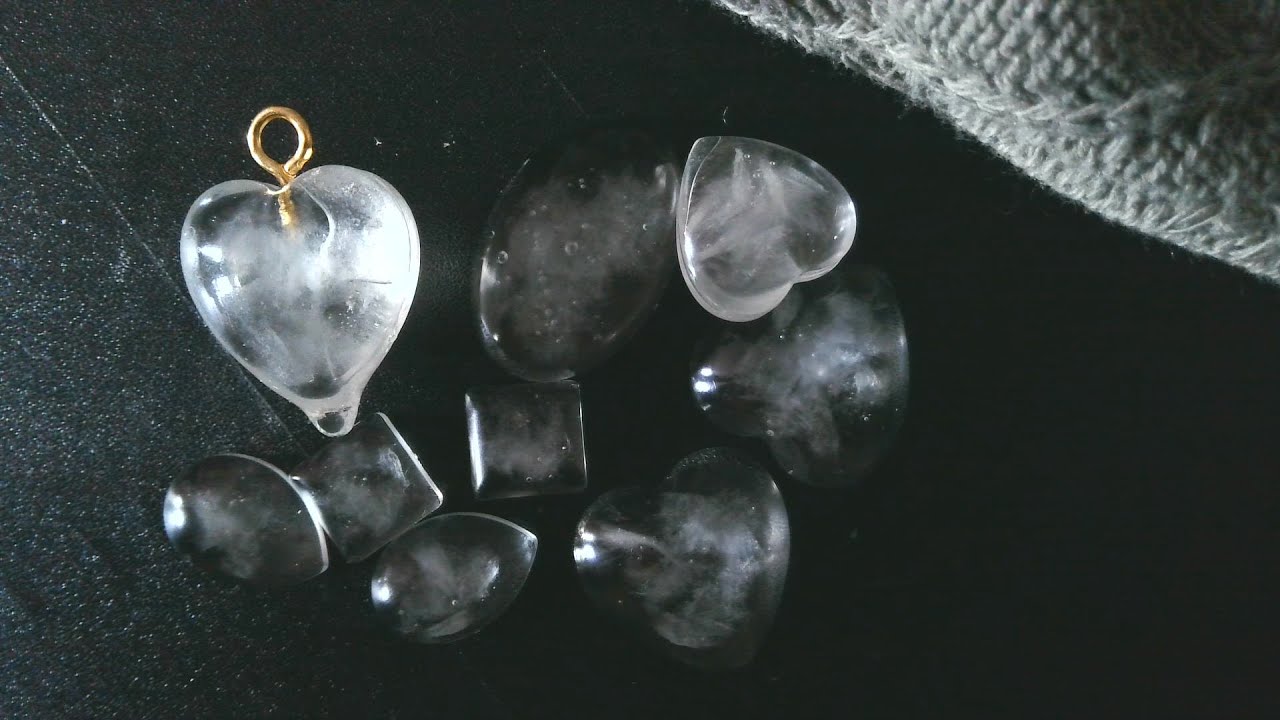 Let's Try...Ice Resin, Step by Step #resin #uvresin #handmade #handcraft #ice #heart #oval #cute