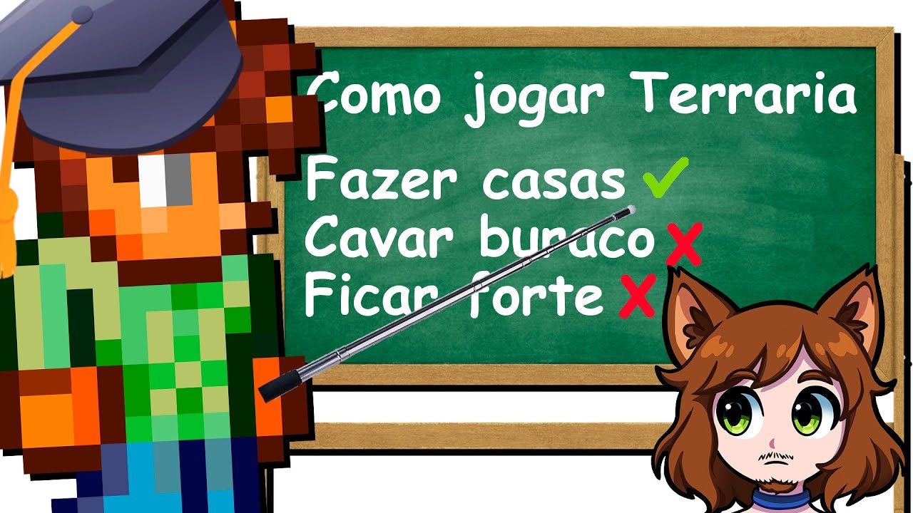 Jogar Terraria SEM SABER NADA &eacute; ASSUSTADOR!