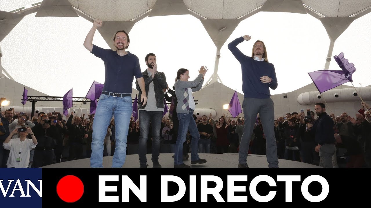 [EN DIRECTO] Final de campa&ntilde;a de Unidas Podemos, con Pablo Iglesias, para las elecciones del 28-A