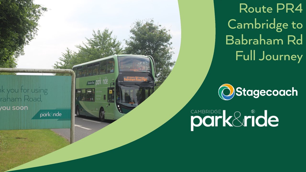 Cambridge Route PR4 - Cambridge to Babraham Road P&R Full Journey