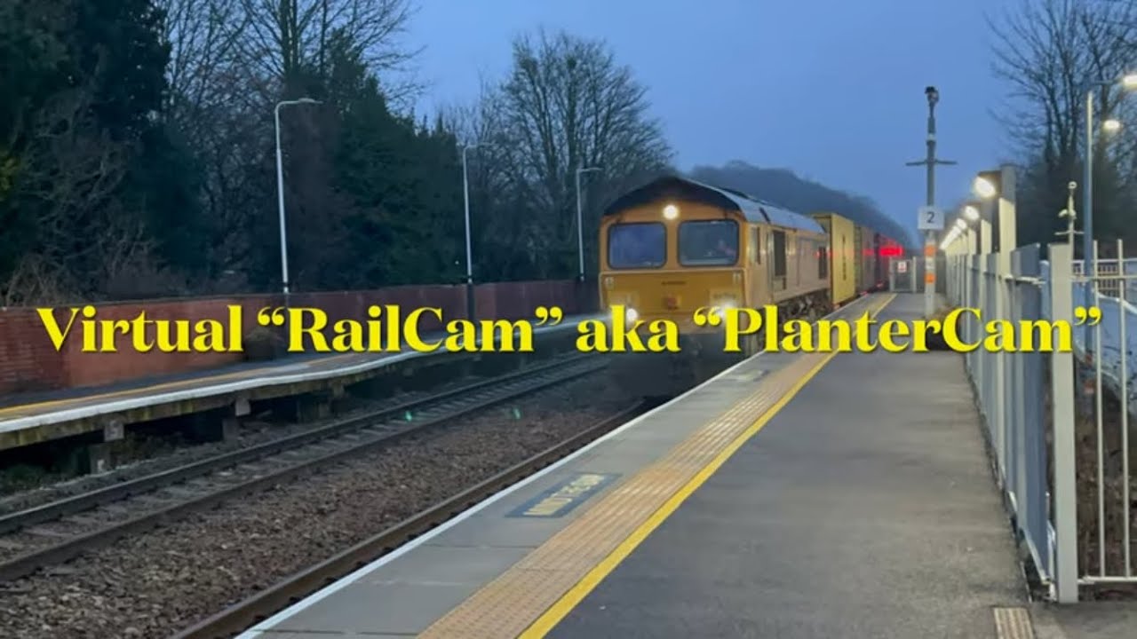 Virtual “RailCam” views from the Lea Road planters 10;15 - 16;15 20/1/2026