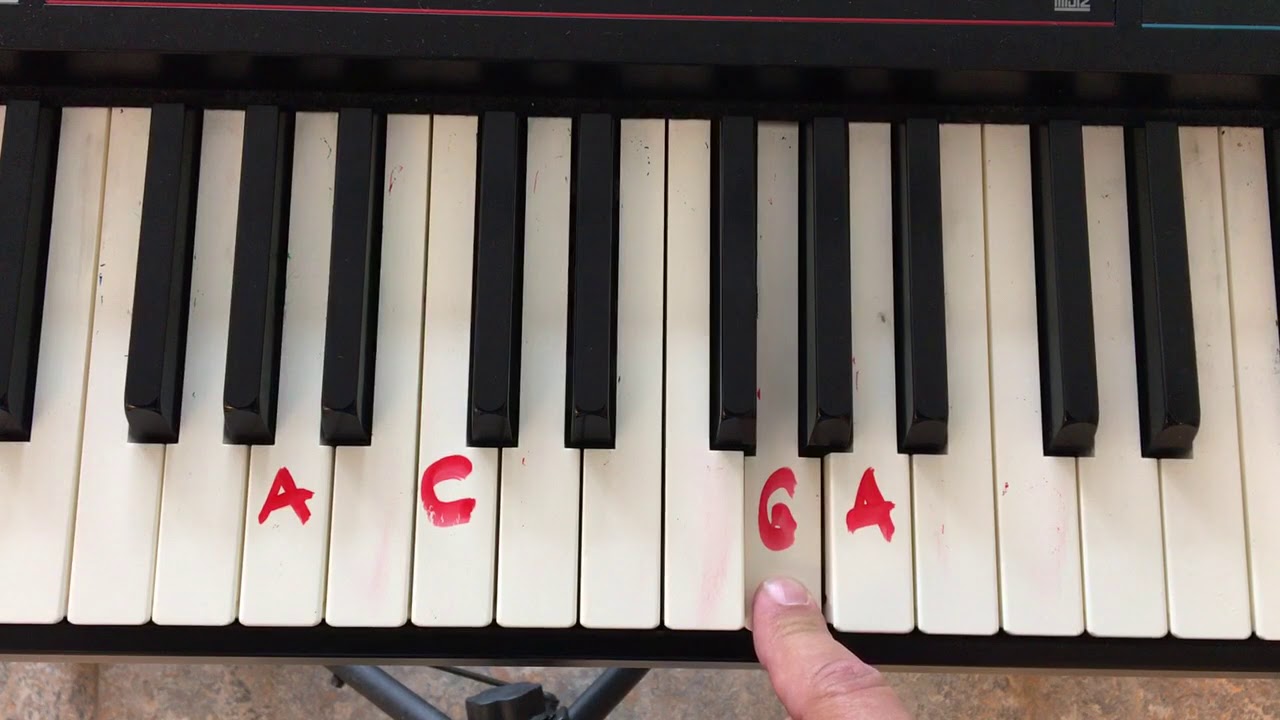Hur man spelar Blinka Lilla Stjärna på pianot