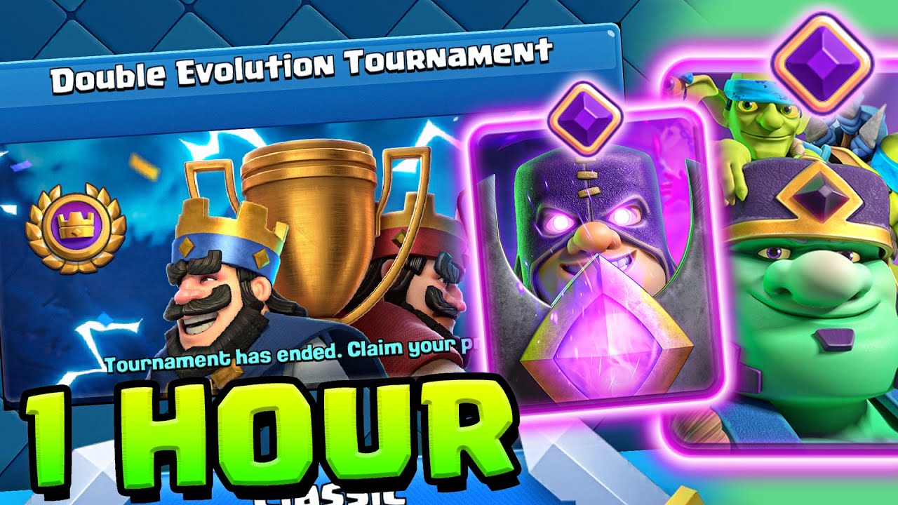 1 FULL HOUR of DOUBLE EVOLUTION in CLASH ROYALE
