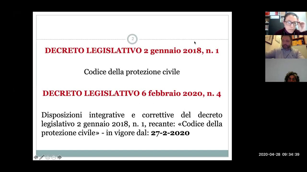 20200428 webinar corso LineaPA protezione civile con dr Massavelli