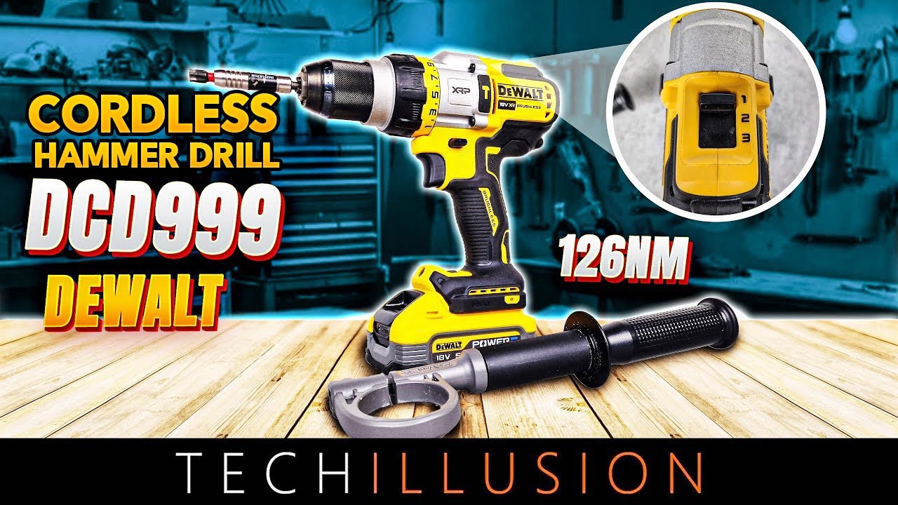 🔥 THE STRONGEST DEWALT Cordless Hammer Drill DCD999 in TEST😱 - DeWalt cordless drill  DCD999NT-XJ