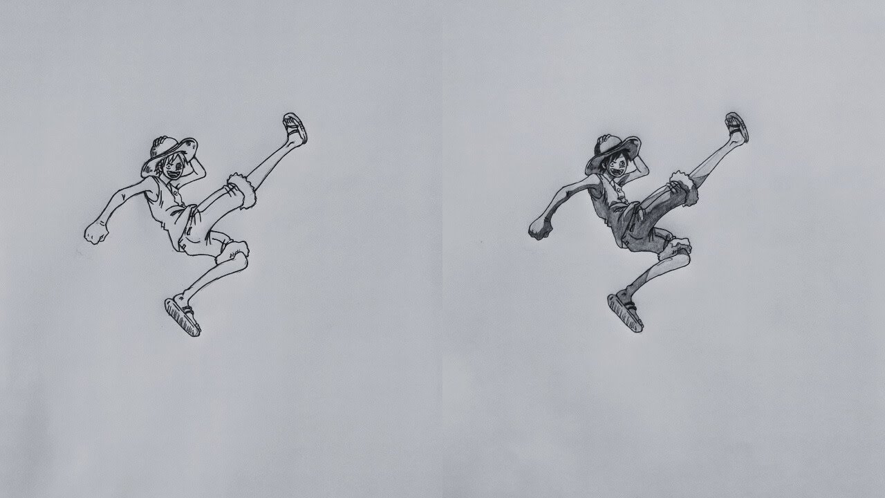 How to Draw Luffy from One Piece | Step-by-Step Anime Drawing Tutorial