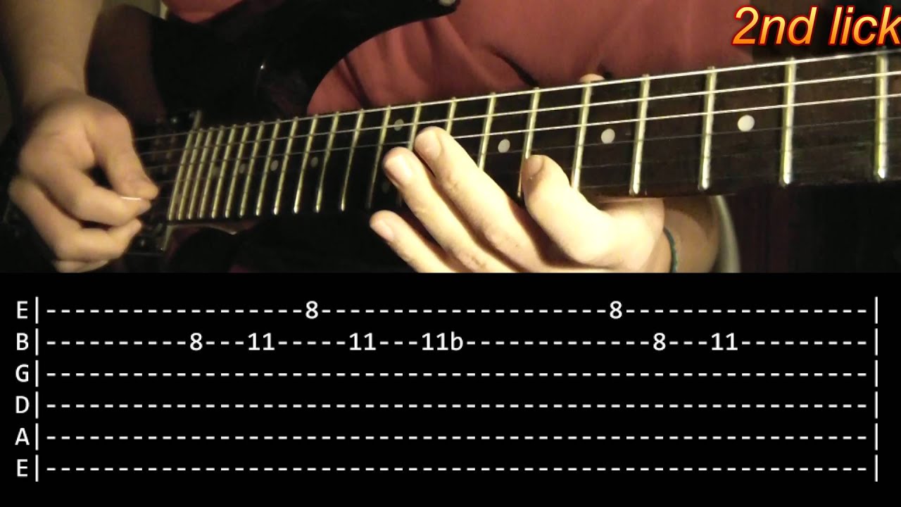 Smoke On The Water Guitar Solo Lesson - Deep Purple (with tabs)