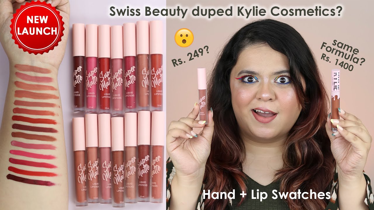 Swiss Beauty Super Matte Liquid Lipsticks Review + Swatches | @amazonfashion #amazonfashion