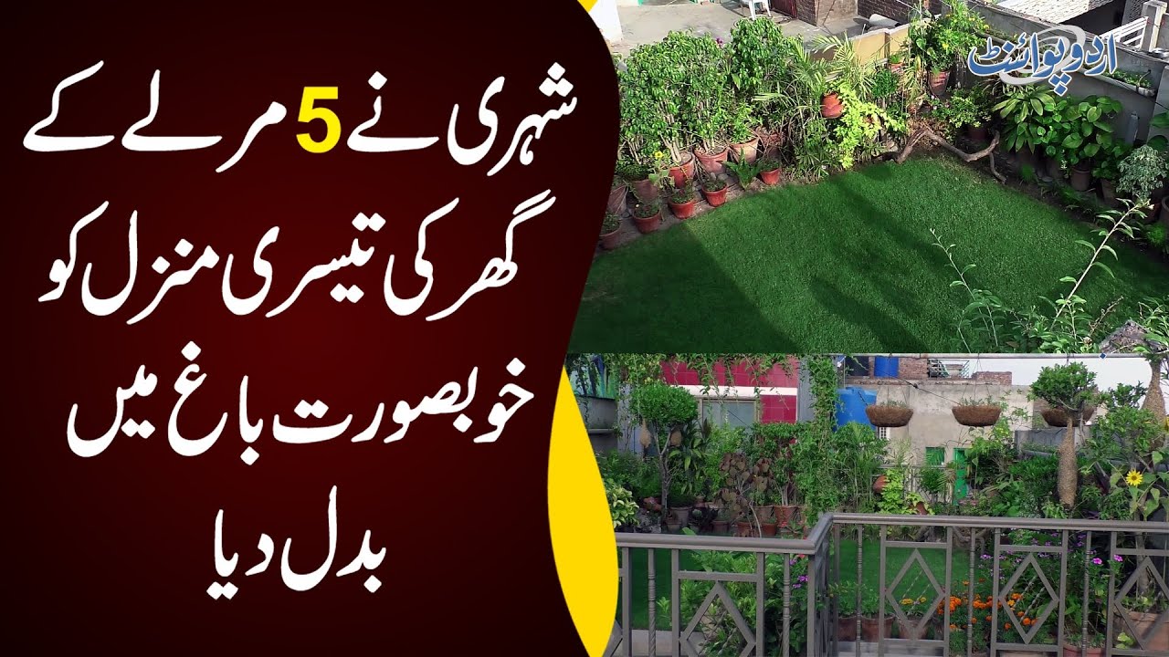 This Gardener Has Turned The Roof Of His Small House Into A Beautiful Garden