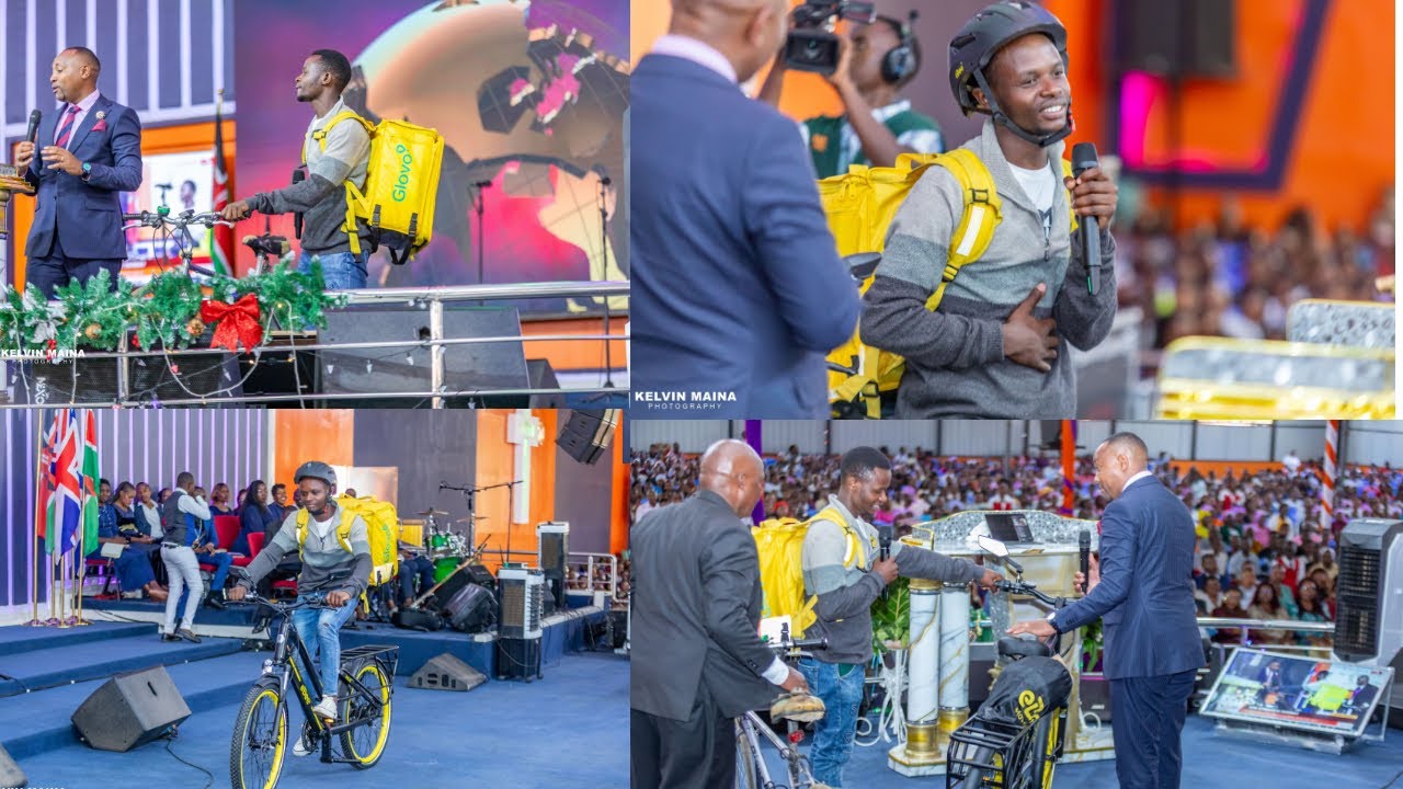 Bishop Ben changes the life of this young boy,,giving him over 100000