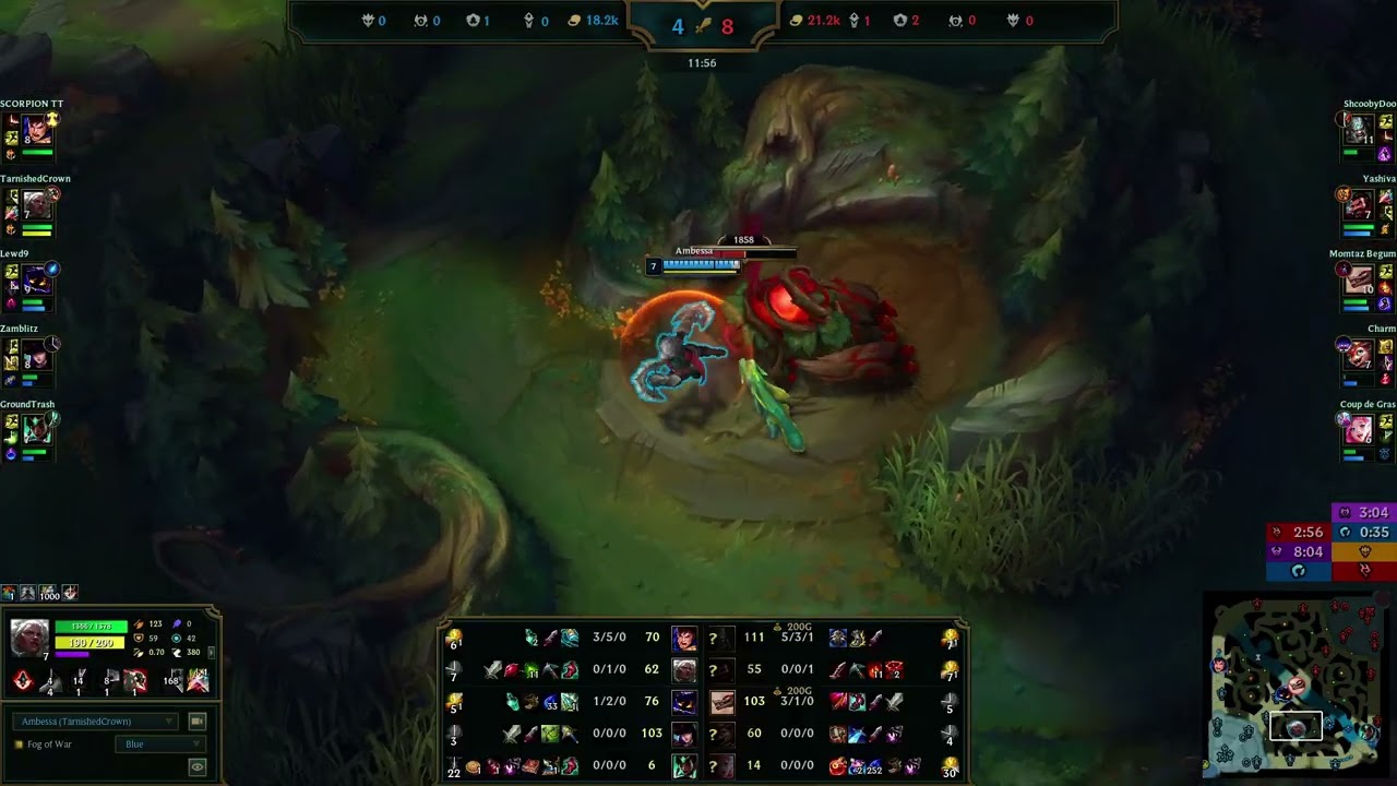 AMBESSA VS GRAVES JUNGLE GAMEPLAY