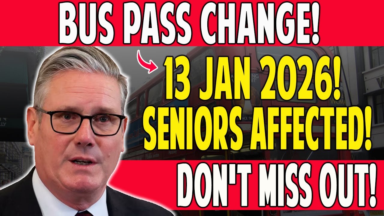 UK Bus Pass Changes Start 13 January 2026 – What Every Over-60 Needs to Know