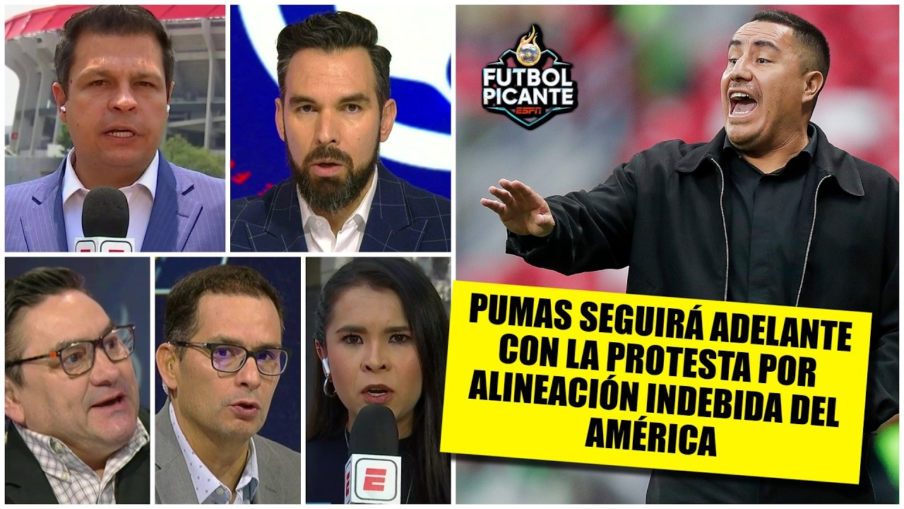 PUMAS analiza las v&iacute;as para protestar por la posible alineaci&oacute;n indebida de AM&Eacute;RICA | Futbol Picante