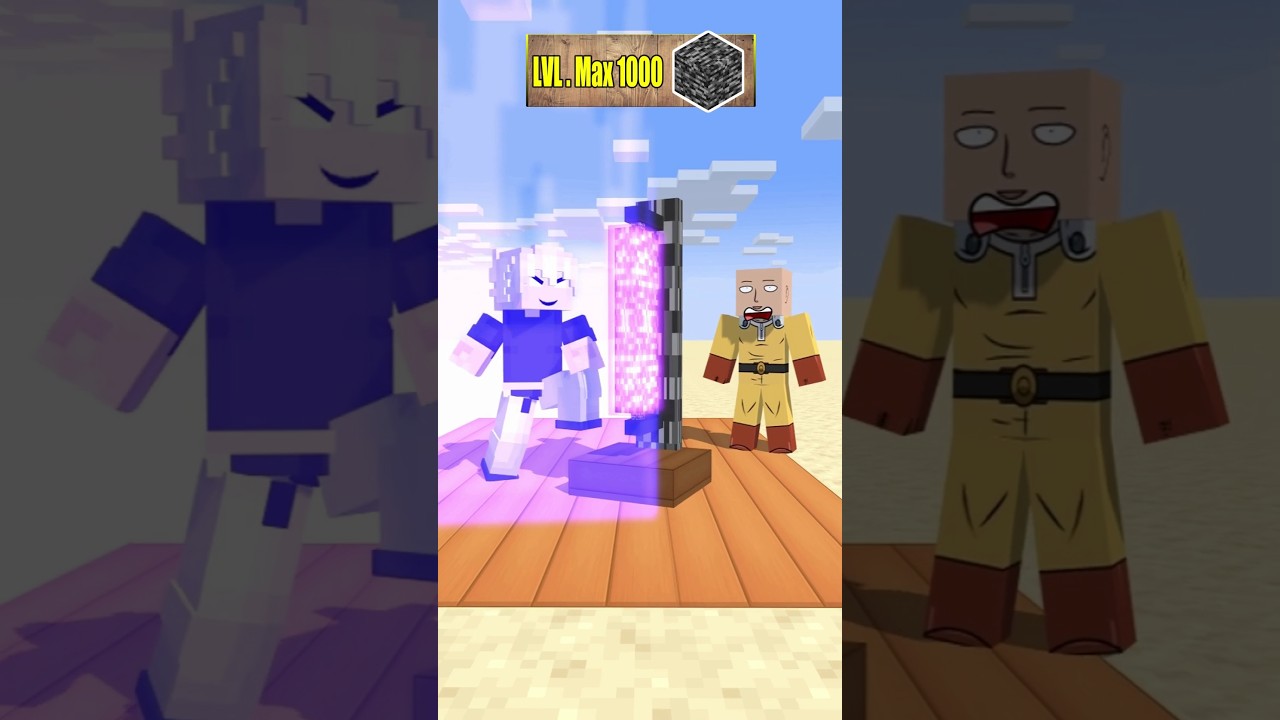 Ultimate Gojo-Brine Split The Hardest Bedrock! #minecraft #shorts #anime #trending