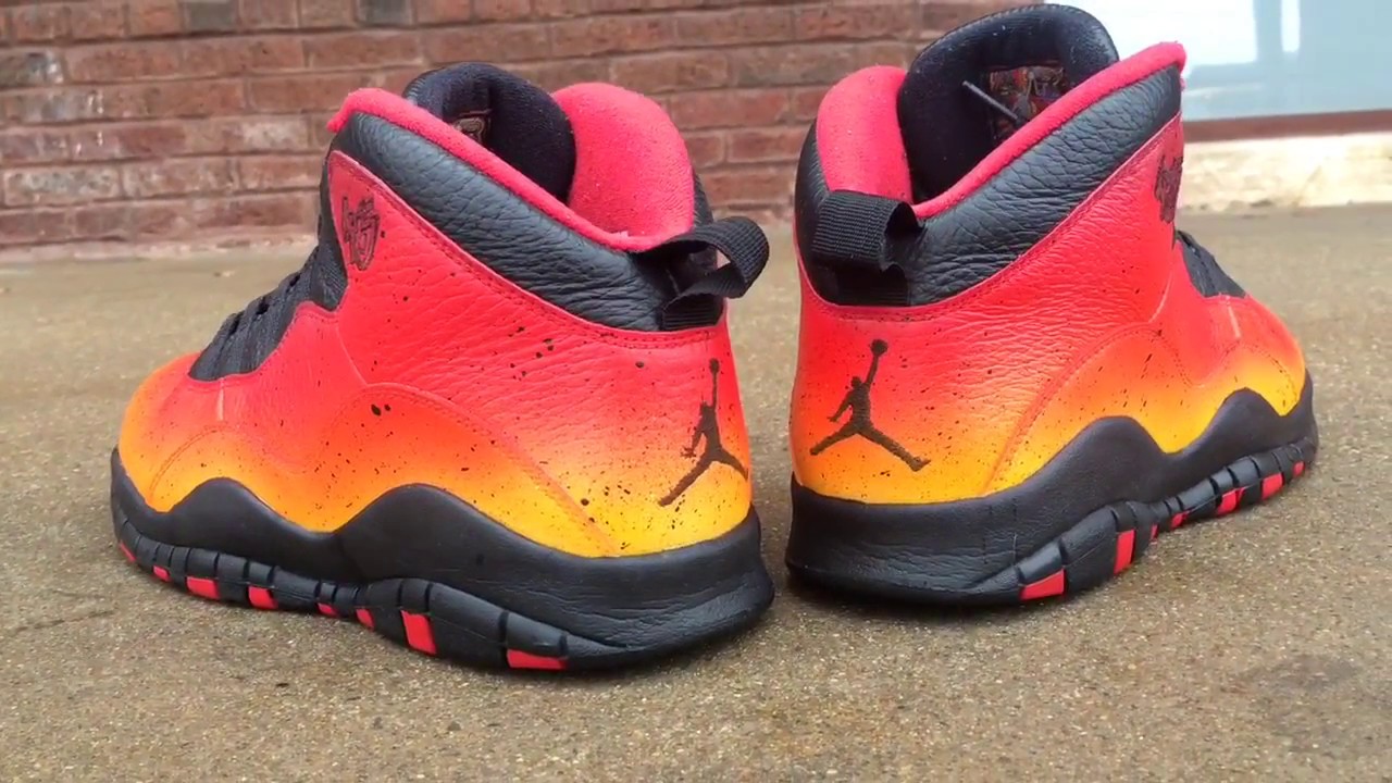 Inferno Air Jordan 10 Custom